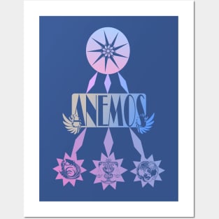 ANEMOS - AIR/WIND Element Posters and Art